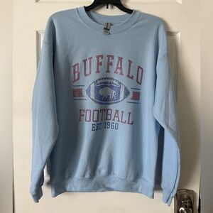 Buffalo Bills Bling Football Crewneck Sweater. Size Medium